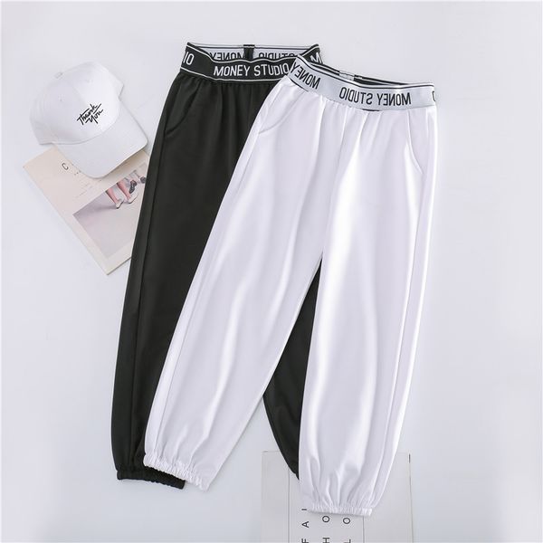 2020 summer elastic mid waist harem pants women loose black white pencil trousers harajuku joggers women's sports pants
2020 summer elastic mid waist harem pants women loose black white pencil trousers harajuku joggers women's sports pants