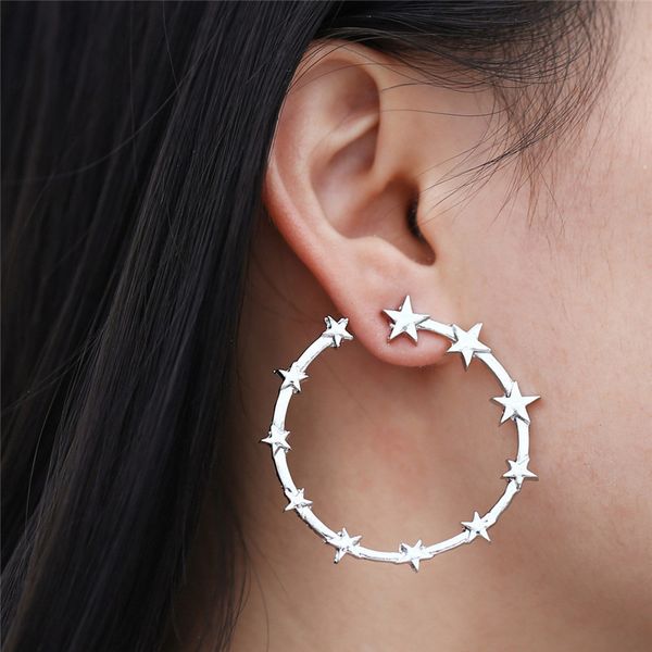 2020 new fashion punk minimalist 40mm thick tube big gold alloy round star circle orecchini donna pendientes aretes a25#, Golden;silver
2020 new fashion punk minimalist 40mm thick tube big gold alloy round star circle orecchini donna pendientes aretes a25#, Golden;silver