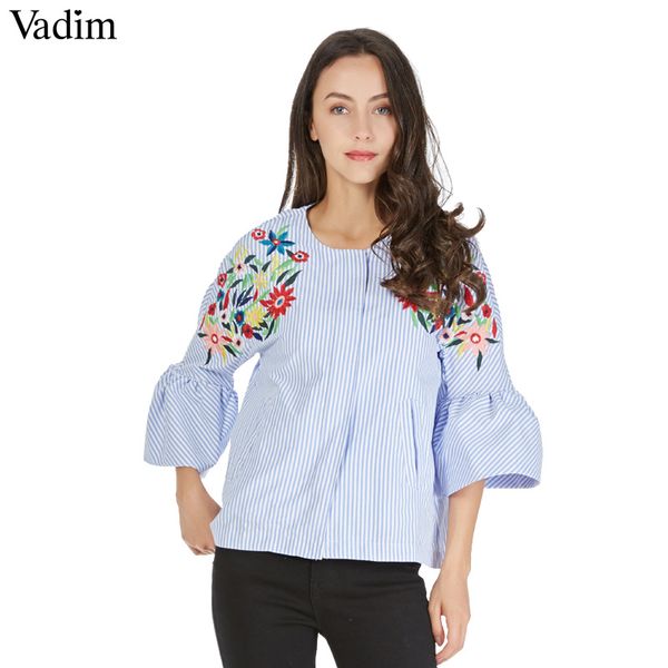 vadim vintage floral embroidery striped thin jacket coat zipper pockets flare sleeve coats stylish ladies casual outerwear, Black;brown
vadim vintage floral embroidery striped thin jacket coat zipper pockets flare sleeve coats stylish ladies casual outerwear, Black;brown