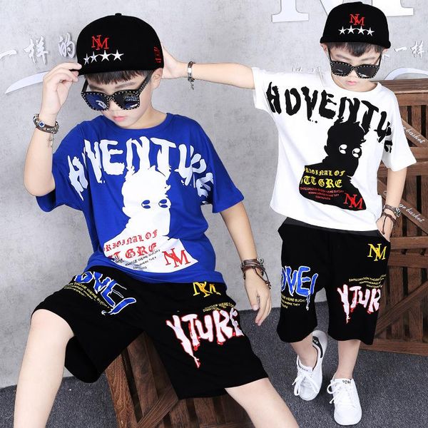 2 компл. летний мальчик хип-хоп стиль одежды костюм мода джаз танец рубашка + шорты детская одежда повседневная футболка детские летние swe, White 
2 компл. летний мальчик хип-хоп стиль одежды костюм мода джаз танец рубашка + шорты детская одежда повседневная футболка детские летние swe, White