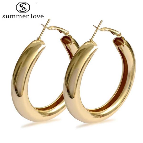 classic punk style thick hoop earring for women girls fashion silver gold plating hiphop geometric earrings fashion jewelry wholesale
classic punk style thick hoop earring for women girls fashion silver gold plating hiphop geometric earrings fashion jewelry wholesale