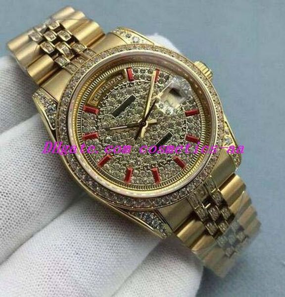 luxury watch 8 style midsize 18k yellow gold quickset full pave diamonds dial 36mm automatic fashion men's watches wristwatch
luxury watch 8 style midsize 18k yellow gold quickset full pave diamonds dial 36mm automatic fashion men's watches wristwatch