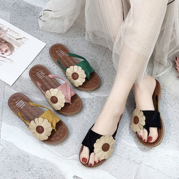 women summer beach slippers ladies holiday bohemia fashion flower daisy outdoor shoes female girls non-slip flats flip flops, Black
women summer beach slippers ladies holiday bohemia fashion flower daisy outdoor shoes female girls non-slip flats flip flops, Black