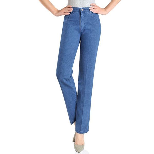 women jeans 2019 new arrival high waist casual straight leg jeans loose zip middle- aged women plus size with pockets, Blue
women jeans 2019 new arrival high waist casual straight leg jeans loose zip middle- aged women plus size with pockets, Blue