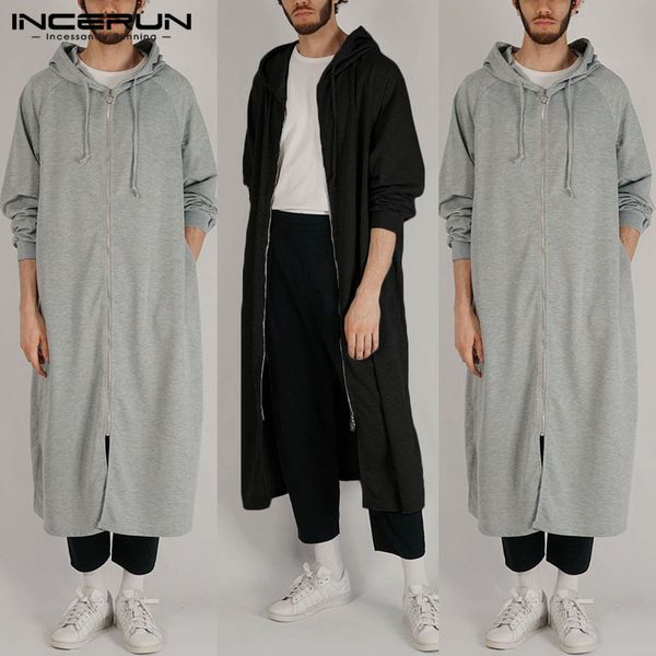 fashion sweatshirts men solid color long sleeve high street zippers hooded long hoodies men hip-hop outerwear cloak 2019, Black
fashion sweatshirts men solid color long sleeve high street zippers hooded long hoodies men hip-hop outerwear cloak 2019, Black