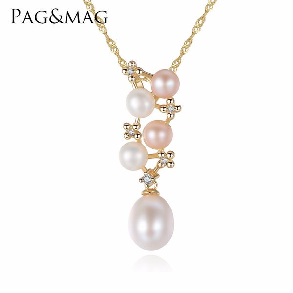 pag&mag brand trendy jewelry 925 sterling silver necklace with natural mix color pearl pendant for female
pag&mag brand trendy jewelry 925 sterling silver necklace with natural mix color pearl pendant for female