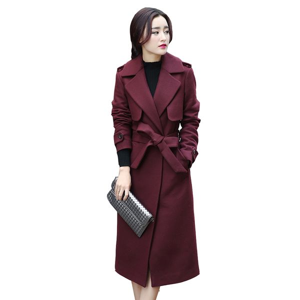 brand 2019 winter coat with belt female warm wool coat long women's cashmere european fashion jacket outwear women clothing, Black
brand 2019 winter coat with belt female warm wool coat long women's cashmere european fashion jacket outwear women clothing, Black