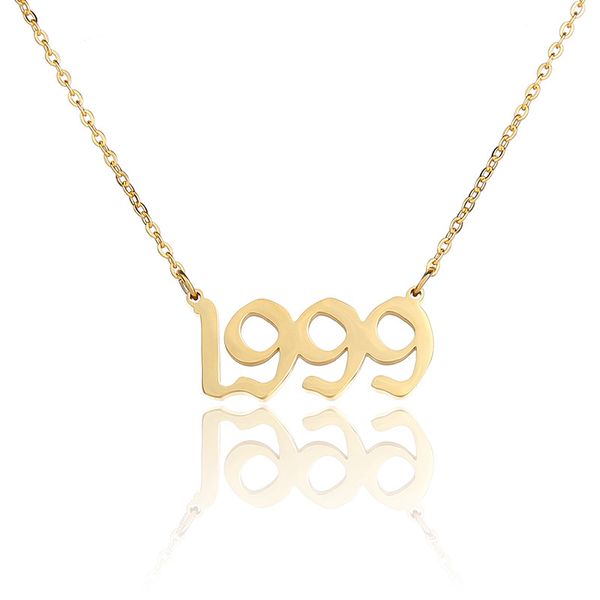 duoying stainless steel year number custom necklaces pendants for women men gold long chain choker necklace fashion jewelry gift, Silver
duoying stainless steel year number custom necklaces pendants for women men gold long chain choker necklace fashion jewelry gift, Silver