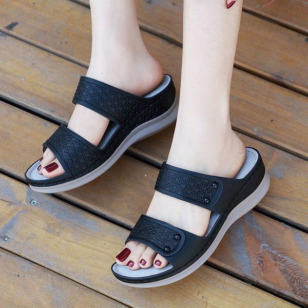2020 summer wedge non-slip sandals women casual shoes ladies comfortable sandals geometry pattern female platform slipper 42, Black
2020 summer wedge non-slip sandals women casual shoes ladies comfortable sandals geometry pattern female platform slipper 42, Black