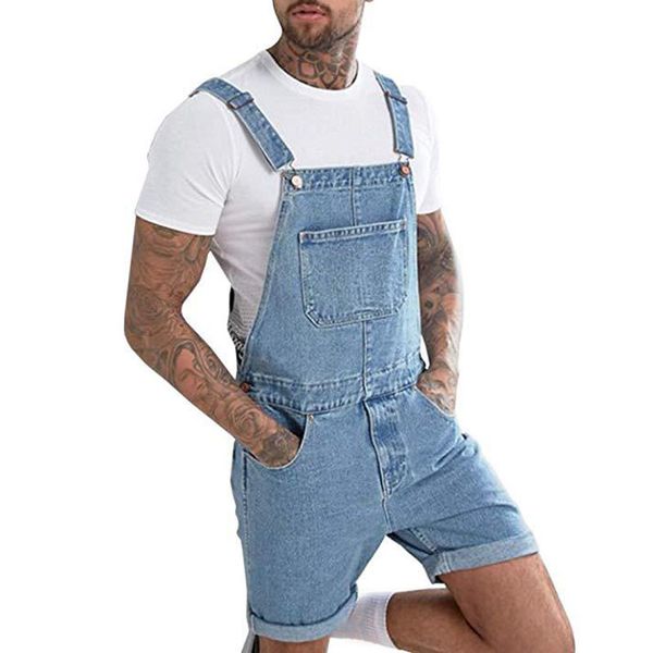 mens jumpsuit denim adjustable strap shorts fashion straight pants plus size skinny trouser, Blue
mens jumpsuit denim adjustable strap shorts fashion straight pants plus size skinny trouser, Blue