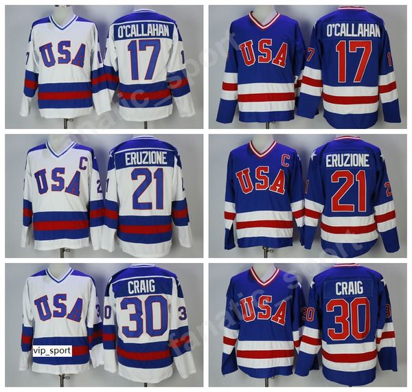 1980 usa hockey 21 mike eruzione jersey men blue white 30 jim craig 17 jack ocallahan jerseys embroidery and sewing wholesale and retail, Black;red
1980 usa hockey 21 mike eruzione jersey men blue white 30 jim craig 17 jack ocallahan jerseys embroidery and sewing wholesale and retail, Black;red