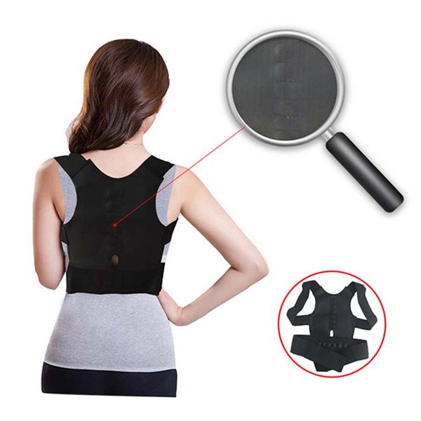 male female adjustable magnetic posture corrector corset back brace back belt lumbar support straight corrector de espalda, Black;blue
male female adjustable magnetic posture corrector corset back brace back belt lumbar support straight corrector de espalda, Black;blue