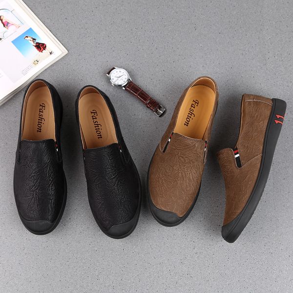 fashion men's shoes 2019 spring and autumn leather lightweight soft short plush warm and comfortable large size casual shoes, Black
fashion men's shoes 2019 spring and autumn leather lightweight soft short plush warm and comfortable large size casual shoes, Black