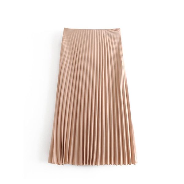 autumn 2019 women's new trf vintage silk satin pleated skirt with high waist midi skirt 03067255529, Black
autumn 2019 women's new trf vintage silk satin pleated skirt with high waist midi skirt 03067255529, Black