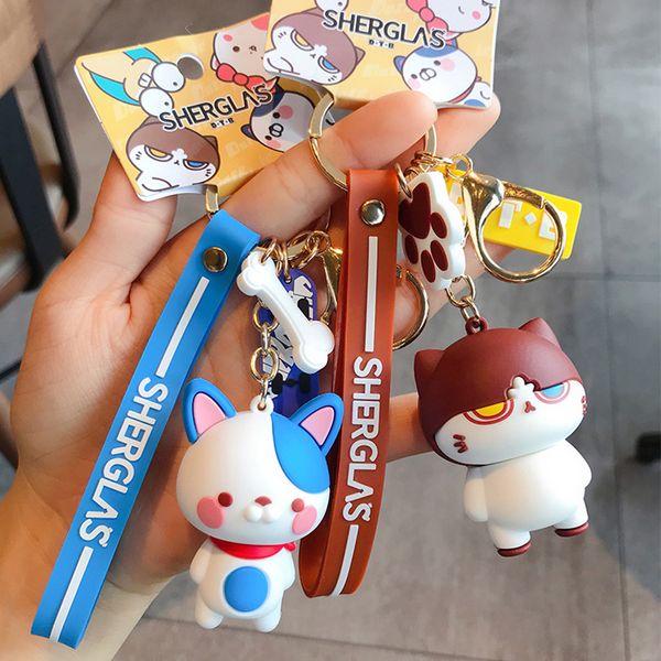cute meow cartoon keyring couple creative backpack pendant bow shape cat couple jewelry accessories, Silver
cute meow cartoon keyring couple creative backpack pendant bow shape cat couple jewelry accessories, Silver