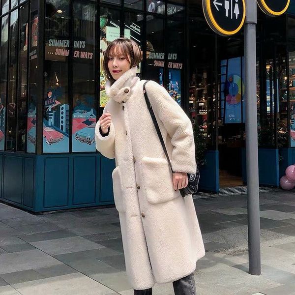 2019 new winter women thicken warm natural sheep shearing fur coat female oversize plush real fur overcoat femme long jacket m69, Black
2019 new winter women thicken warm natural sheep shearing fur coat female oversize plush real fur overcoat femme long jacket m69, Black
