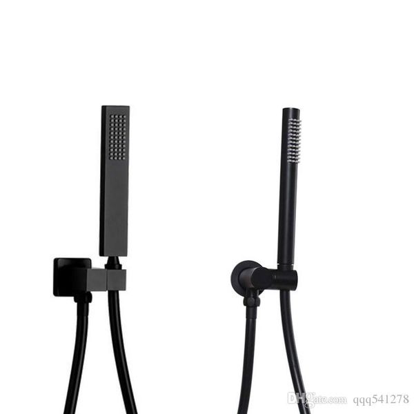 matte black brass handheld shower head rotatable holder pvc shower hose bathroom accessories round and square choice
matte black brass handheld shower head rotatable holder pvc shower hose bathroom accessories round and square choice