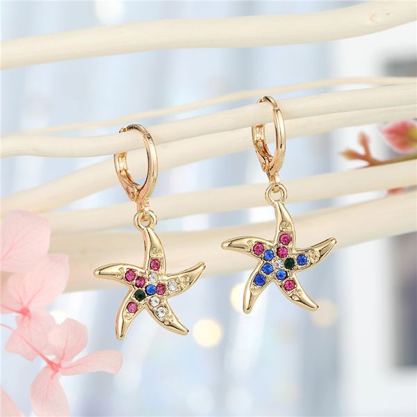 hoop & huggie 1pair crystal rhinestone star earrings for women simple gold metal color windmill pendant stud jewelry e368-6, Golden;silver
hoop & huggie 1pair crystal rhinestone star earrings for women simple gold metal color windmill pendant stud jewelry e368-6, Golden;silver