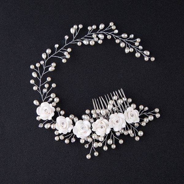 accessoire mariage luxury pearl crystal bride headpieces flowers women bridal headwear with comb wedding hair accessories
accessoire mariage luxury pearl crystal bride headpieces flowers women bridal headwear with comb wedding hair accessories