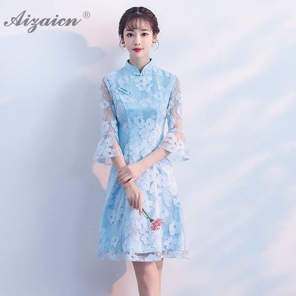 fashion short lace elegant cheongsam dresses chinese traditional dress qipao oriental style teenage girl small gown blue qi pao, Red
fashion short lace elegant cheongsam dresses chinese traditional dress qipao oriental style teenage girl small gown blue qi pao, Red