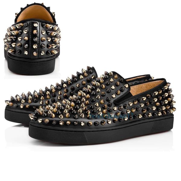 fashion red bottoms shoes studded spikes flat casual sneakers for men women low cut suede glitter party lovers wedding genuine leather l14, Black
fashion red bottoms shoes studded spikes flat casual sneakers for men women low cut suede glitter party lovers wedding genuine leather l14, Black