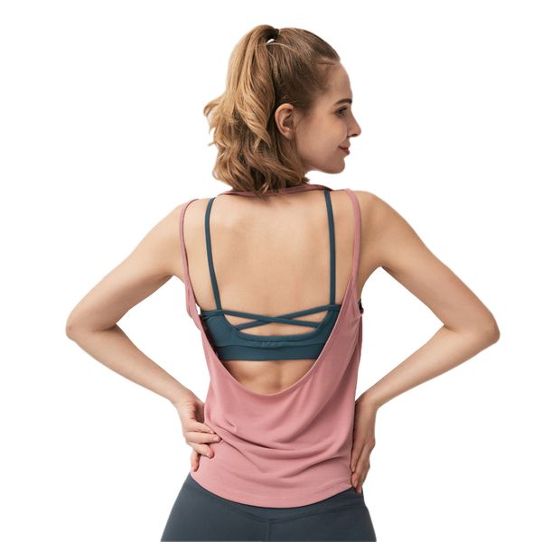 women backless gym yoga spaghetti straps sleeveless wokout gym crop jogging vest fitness running shirts sport, White;red
women backless gym yoga spaghetti straps sleeveless wokout gym crop jogging vest fitness running shirts sport, White;red