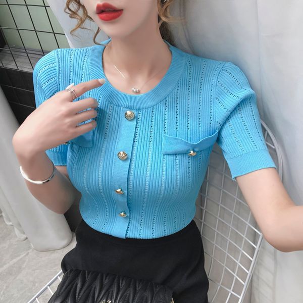 korean style 2020 summer casual hollow out white thin sweater women button short sleeve knitting pullover woman clothes, White;black
korean style 2020 summer casual hollow out white thin sweater women button short sleeve knitting pullover woman clothes, White;black