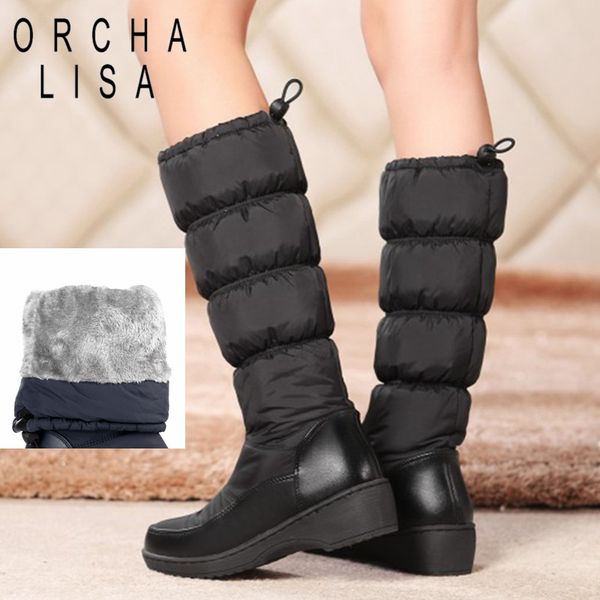 orcha lisa fashion winter keep warm plush snow boots down knee boots footwear platform high fur a799c, Black
orcha lisa fashion winter keep warm plush snow boots down knee boots footwear platform high fur a799c, Black