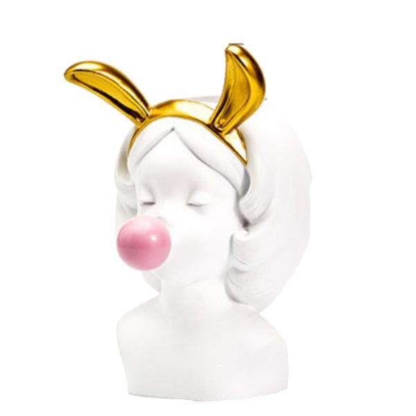 cute girls flowerpot resin succulent planter desk plant container mini ornament home decor (white, with rabbit ears)
cute girls flowerpot resin succulent planter desk plant container mini ornament home decor (white, with rabbit ears)