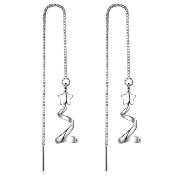 star pentagram long tassel ear chain threader 925 sterling silver drop earrings for women dangle earrings simple shiny jewelry
star pentagram long tassel ear chain threader 925 sterling silver drop earrings for women dangle earrings simple shiny jewelry