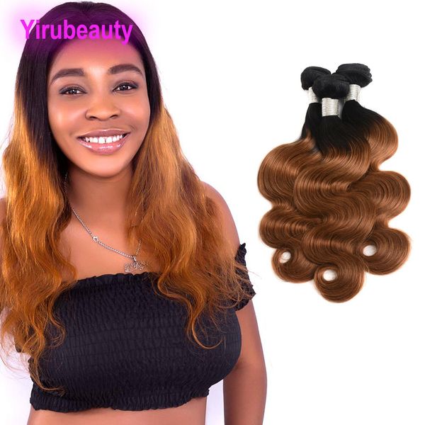 brazilian virgin hair extensions 1b/30# body wave 3 bundles two tones color double wefts 100% human hair 1b 30, Black
brazilian virgin hair extensions 1b/30# body wave 3 bundles two tones color double wefts 100% human hair 1b 30, Black