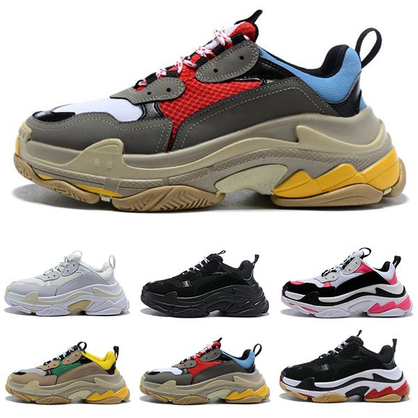 new 2019 luxury triple s men women casual shoes balck red green stitching solor uppers designer sneakers boots 36-45
new 2019 luxury triple s men women casual shoes balck red green stitching solor uppers designer sneakers boots 36-45