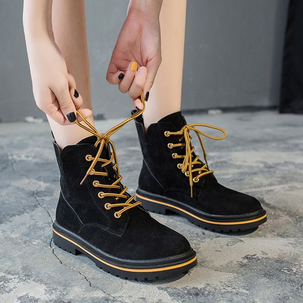 rimocy autumn winter black ankle boots for women lace up plush inside warm shoes woman fashion scrub leather botines mujer 2019
rimocy autumn winter black ankle boots for women lace up plush inside warm shoes woman fashion scrub leather botines mujer 2019