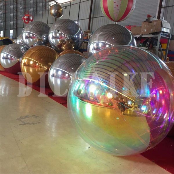 2m Dia Inflatable Mirror Balloon For Sale, Reflective Inflatable Mirror Balls For Stage Decoration