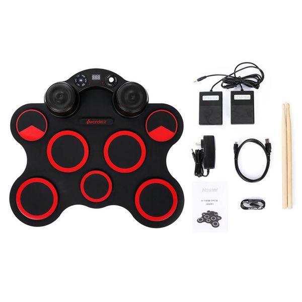 portable roll up drum kit usb digital electronic drum set 9 silicon drum pads with drumsticks foot pedals for beginners children
portable roll up drum kit usb digital electronic drum set 9 silicon drum pads with drumsticks foot pedals for beginners children