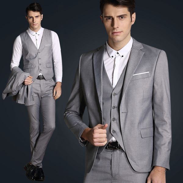 brand new grey groom tuxedos notch lapel groomsman wedding 3 piece suit excellent men business jacket blazer(jacket+pants+tie+vest) 2661, Black;gray
brand new grey groom tuxedos notch lapel groomsman wedding 3 piece suit excellent men business jacket blazer(jacket+pants+tie+vest) 2661, Black;gray
