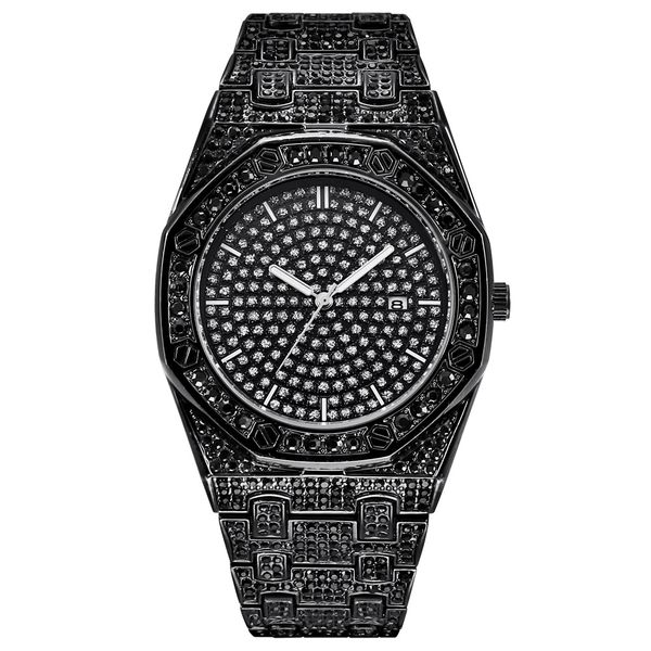 relogio masculino black mens watches diamond calendar military watch quartz clock brand wristwatches montre homme gifts, Slivery;brown
relogio masculino black mens watches diamond calendar military watch quartz clock brand wristwatches montre homme gifts, Slivery;brown