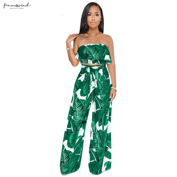 two pants piece set print bandeau strapless cropped women high waist ruffle wide loose legs pantsuit sweatsuit, White
two pants piece set print bandeau strapless cropped women high waist ruffle wide loose legs pantsuit sweatsuit, White