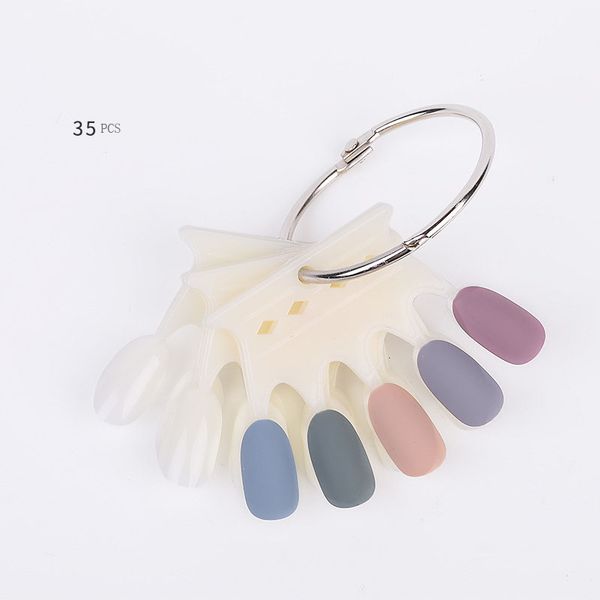 35pcs false nail tips color card transparent white buckle ring nail art practice display tools manicure tool 7 patterns
35pcs false nail tips color card transparent white buckle ring nail art practice display tools manicure tool 7 patterns