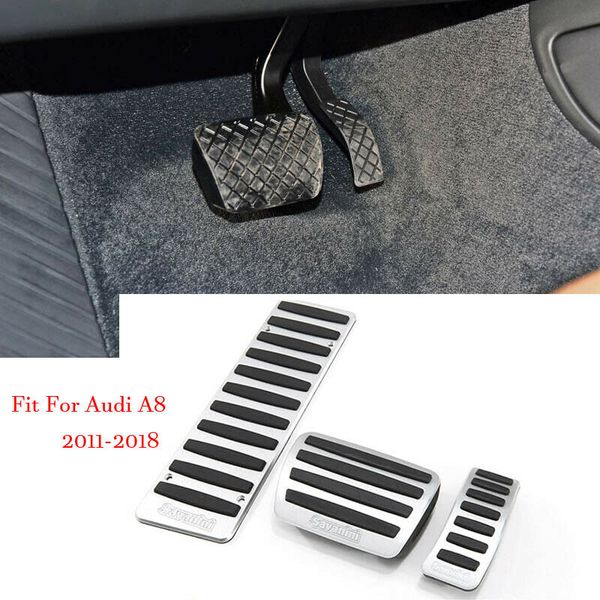 car alloy accelerator gas brake footrest pedal plate pad cover fit for audi a8 2011-18
car alloy accelerator gas brake footrest pedal plate pad cover fit for audi a8 2011-18