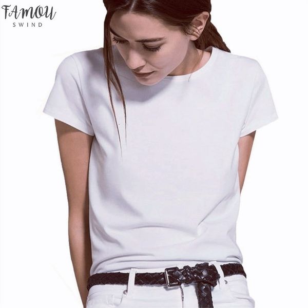 short sleeve simple women tshirt cotton polyester casual funny white t shirt gift for lady yong girl tee drop ship
short sleeve simple women tshirt cotton polyester casual funny white t shirt gift for lady yong girl tee drop ship