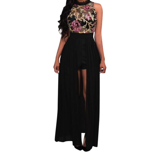 summer party dress 2019 women floral print sleevelss elegant maxi dress ladies long dresses summer clothes for women, Black;gray
summer party dress 2019 women floral print sleevelss elegant maxi dress ladies long dresses summer clothes for women, Black;gray
