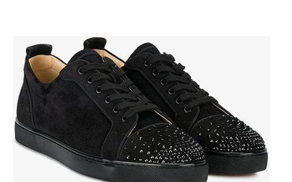 designer shoes studded spikes sneakers junior red bottom low flat trainers jungle green mens suede leather party shoes us 5-12.5 lll, Black
designer shoes studded spikes sneakers junior red bottom low flat trainers jungle green mens suede leather party shoes us 5-12.5 lll, Black