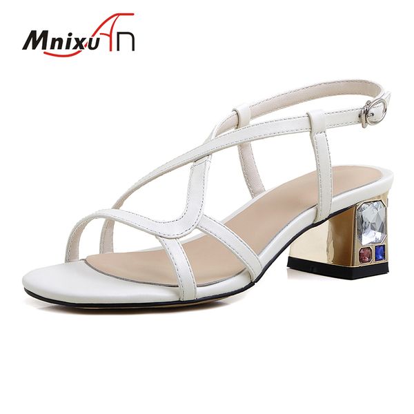 women sandals fashion sandal shoes woman 2020 summer new genuine leather crystal block high heels white big size 42, Black
women sandals fashion sandal shoes woman 2020 summer new genuine leather crystal block high heels white big size 42, Black
