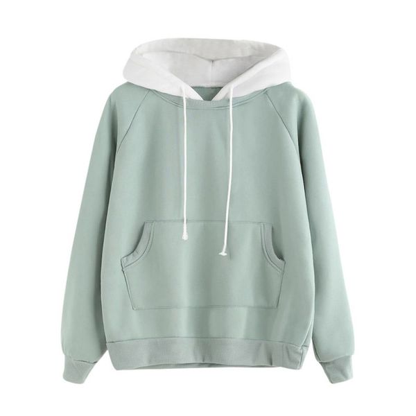 2019 autumn winter solid women hoodie long sleeve stitching pullovers plus velvet sweatshirts loose harajuku hooded clothes, Black
2019 autumn winter solid women hoodie long sleeve stitching pullovers plus velvet sweatshirts loose harajuku hooded clothes, Black