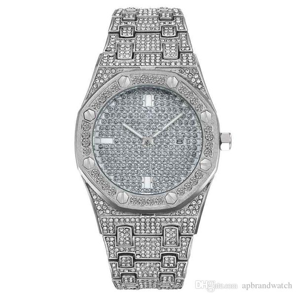 Оптовые Мужские Женские Модные Часы Bling Полный Бриллиант Обледенелые Часы Роскош 
Оптовые Мужские Женские Модные Часы Bling Полный Бриллиант Обледенелые Часы Роскош