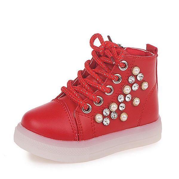 child toddler shoes luminous sneakers rhinestone footwear kids led flashing boot for baby girls casual shoes with light, Black;red
child toddler shoes luminous sneakers rhinestone footwear kids led flashing boot for baby girls casual shoes with light, Black;red