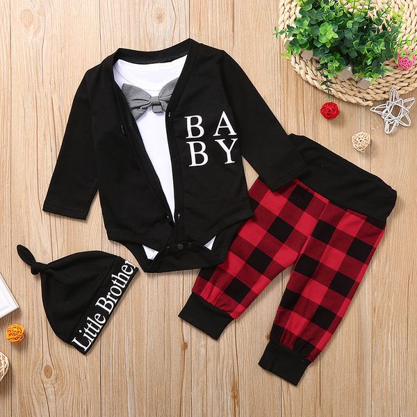 baby girls clothes newborn infant baby boy romper bodysuit letter coat plaid pants 4pcs outfits set winter newborn clothes suit, White
baby girls clothes newborn infant baby boy romper bodysuit letter coat plaid pants 4pcs outfits set winter newborn clothes suit, White
