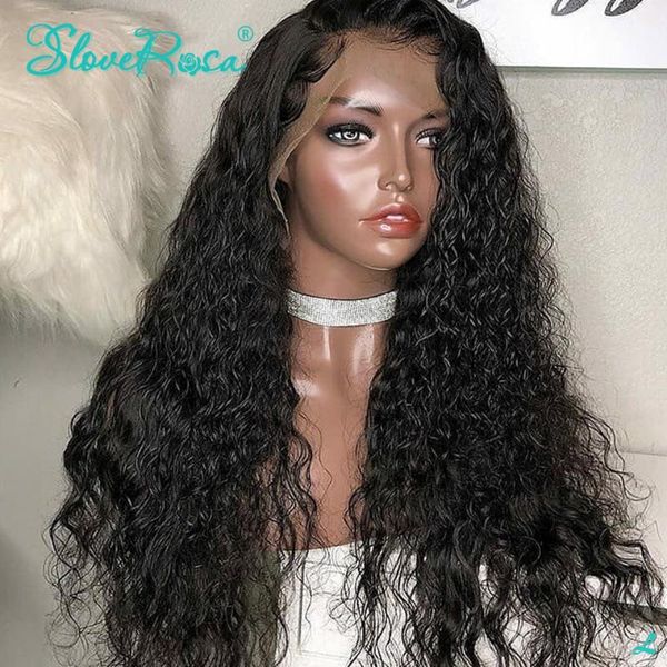 13x4 lace front human hair wigs 130 density water wave brazilian remy hair for black women with baby preplucked slove rosa, Black;brown
13x4 lace front human hair wigs 130 density water wave brazilian remy hair for black women with baby preplucked slove rosa, Black;brown