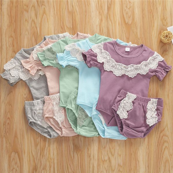2020 cute girl lace set infant baby girl clothes summer clothing solid color rompers+lace shorts todder baby princess clothing, White
2020 cute girl lace set infant baby girl clothes summer clothing solid color rompers+lace shorts todder baby princess clothing, White